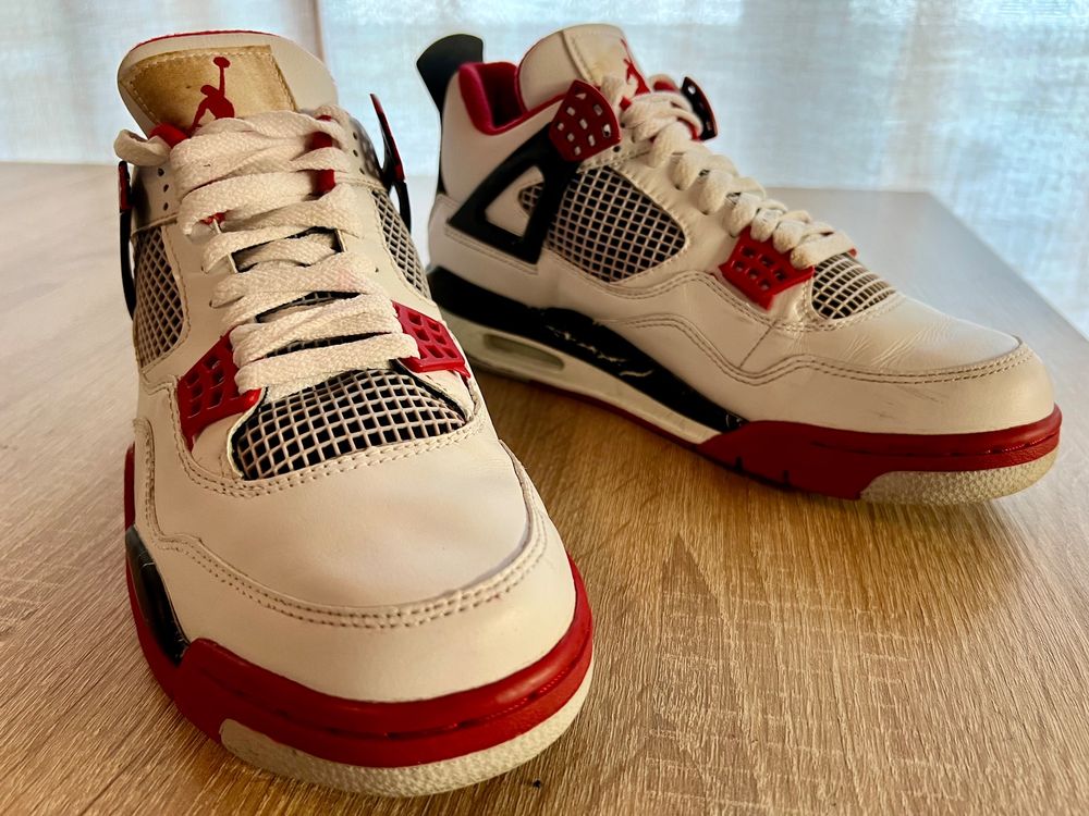 NIKE AIR JORDAN 4 RETRO MARS BLACKMOON FIRE RED 100% OG BOX (D'occasion ...