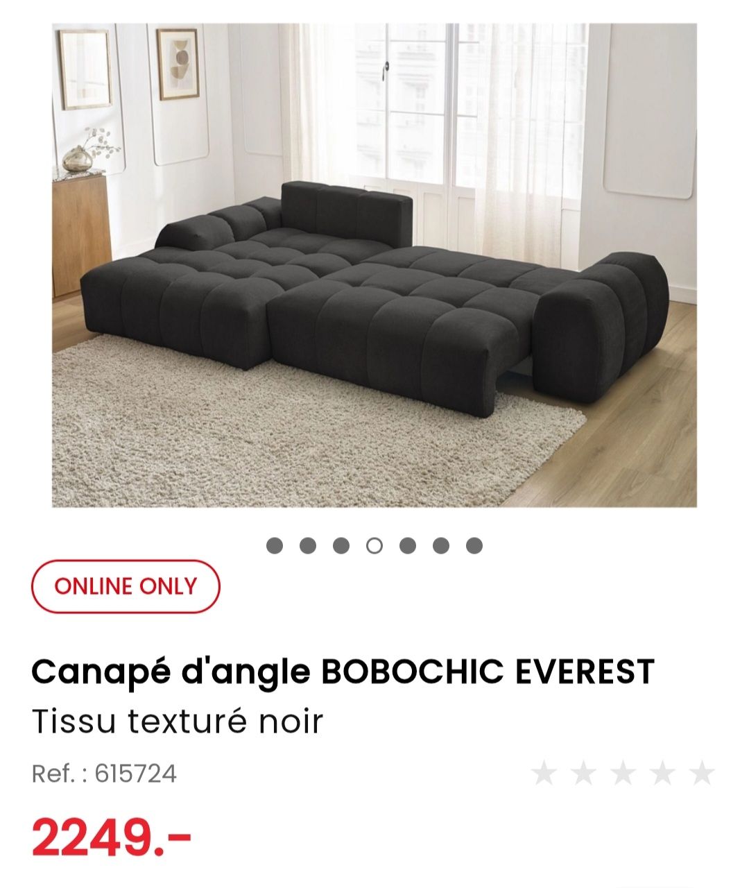 Conforama Sofas: canapé d'angle noir  – Gebraucht aus Bernex von mel_d75k 2