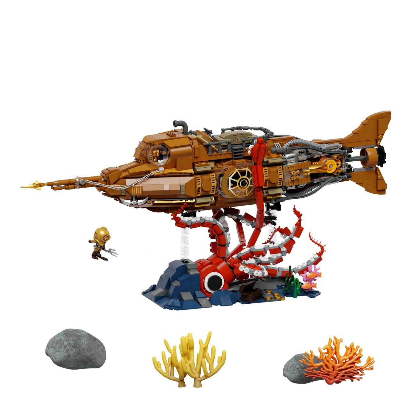 Lego Kit di costruzioni: Pantasy Original Jeu de construction Steampunk: Le Nautilus – Nuovo e nell'imballaggio originale da St-Imier venduto da ATTAKSHOP