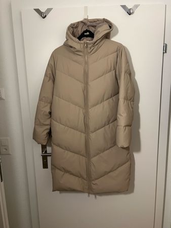 Damen Wintermantel beige mit Kapuze- Neu- Grösse L
