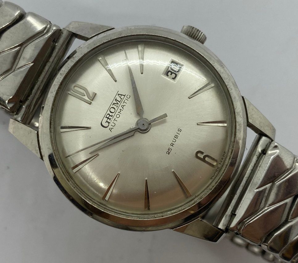 Orologi: Groma Automatic Vintage Uhr, 25 Rubis – Usato da Untersiggenthal venduto da TimeandShine 5