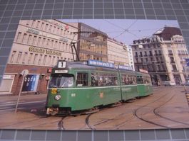 AK Basel Markthalle mit Düwag Tram