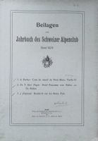 Beilagen SAC Nr. 44 1909  komplett