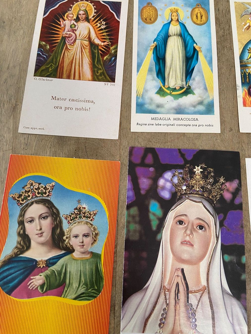 Foto & Immagini: 6 Madonna Maria Heiligenbildli Andachtsbilder – Usato da Luzern venduto da waterfront1 1