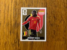 🥇 Panini WM 2026 Jérémy Doku🥇Extra Sticker Gold