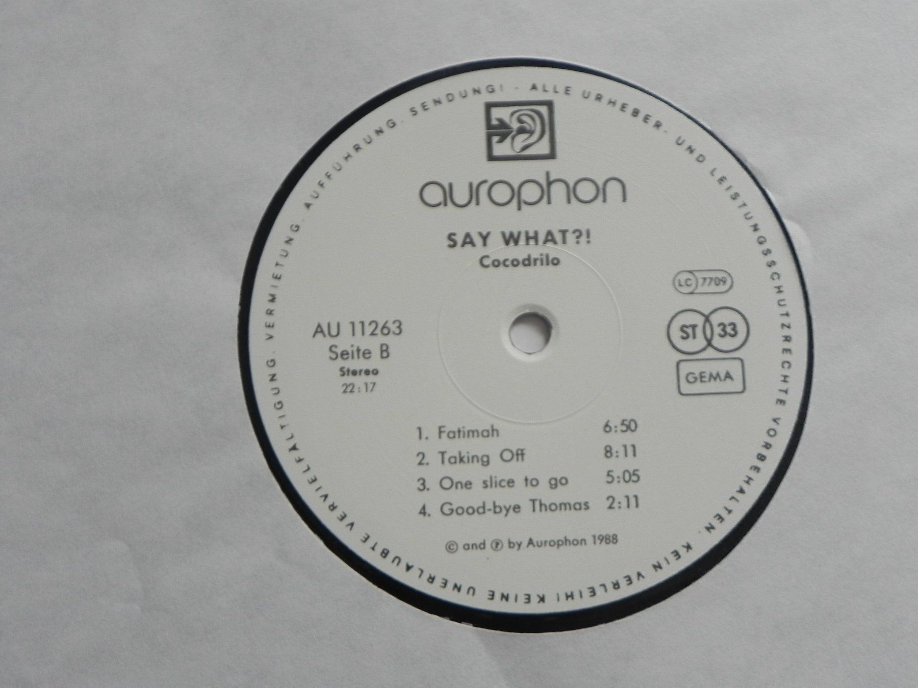 Schallplatten: LP Jazz Rock CH Schweiz Cocodrilo 1988 – Gebraucht aus Siebnen von krimsie 3