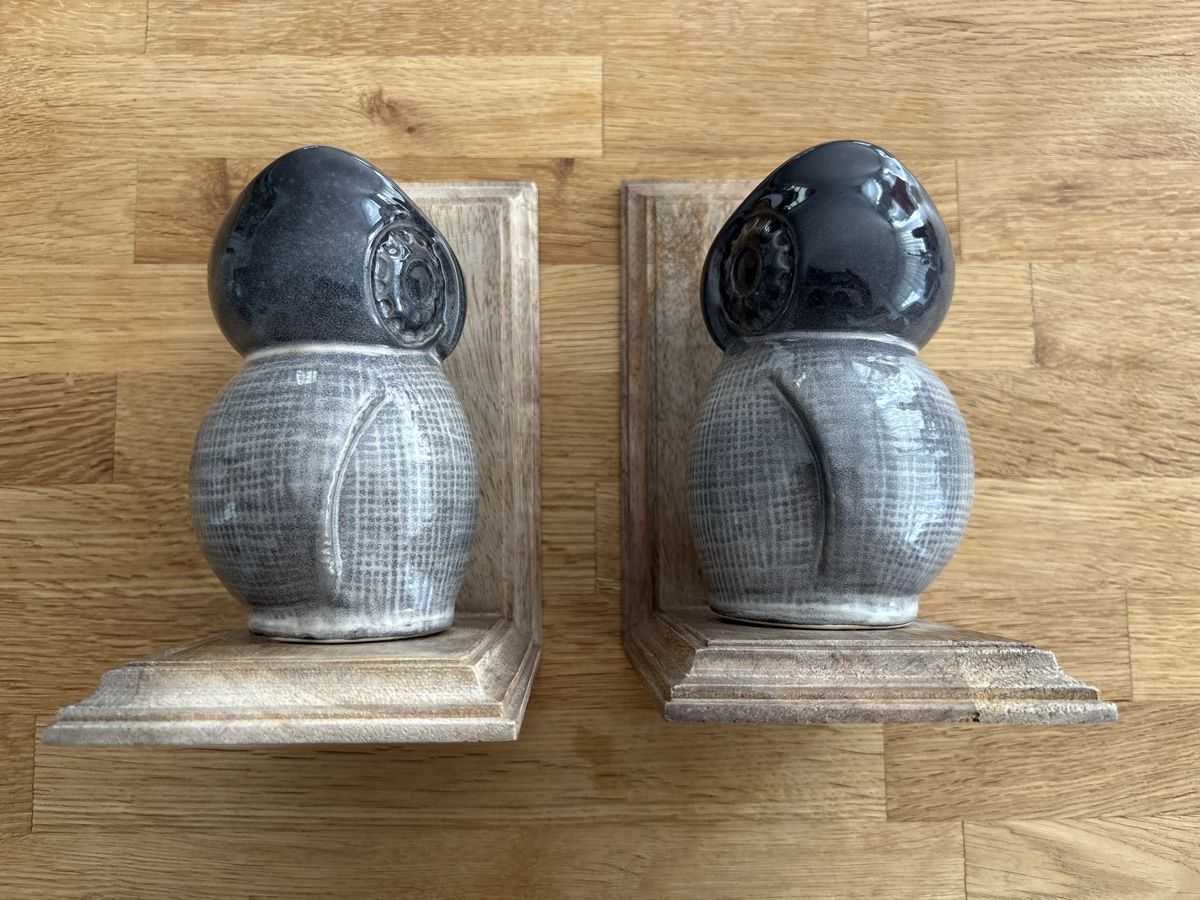 Altro in Decorazioni & Accessori: Eule Buchstützen Owl Book Ends – Nuovo (secondo la descrizione) da Bassersdorf venduto da rek_x2gl 3