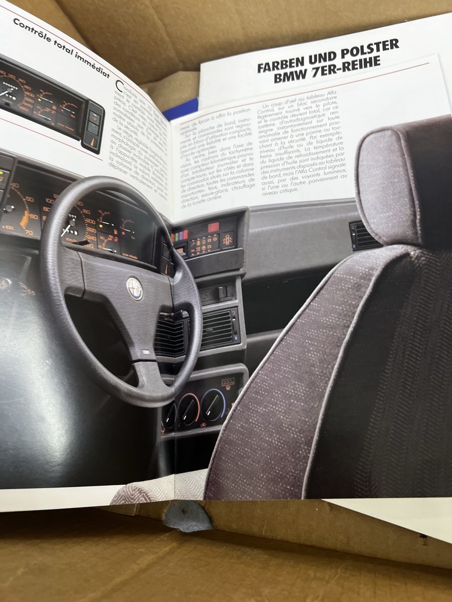 Alfa Romeo Dokumente: Originaler Alfa Romeo 75 Prospekt Deutsch – Gebraucht aus Wettingen von NickInc 2