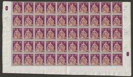 1908 : Nr. 107 im 50-er Bogen, postfrisch ** KP 1750.--