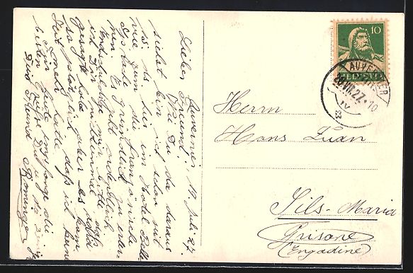 Cartoline postali: AK Auvernier, Hotel Bellevue, 1927 – Usato da Berlin venduto da bartko-reher 1