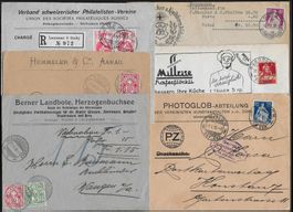 LOT alte Firmen-Briefe bedruckt/illust. verschieden ab 1.