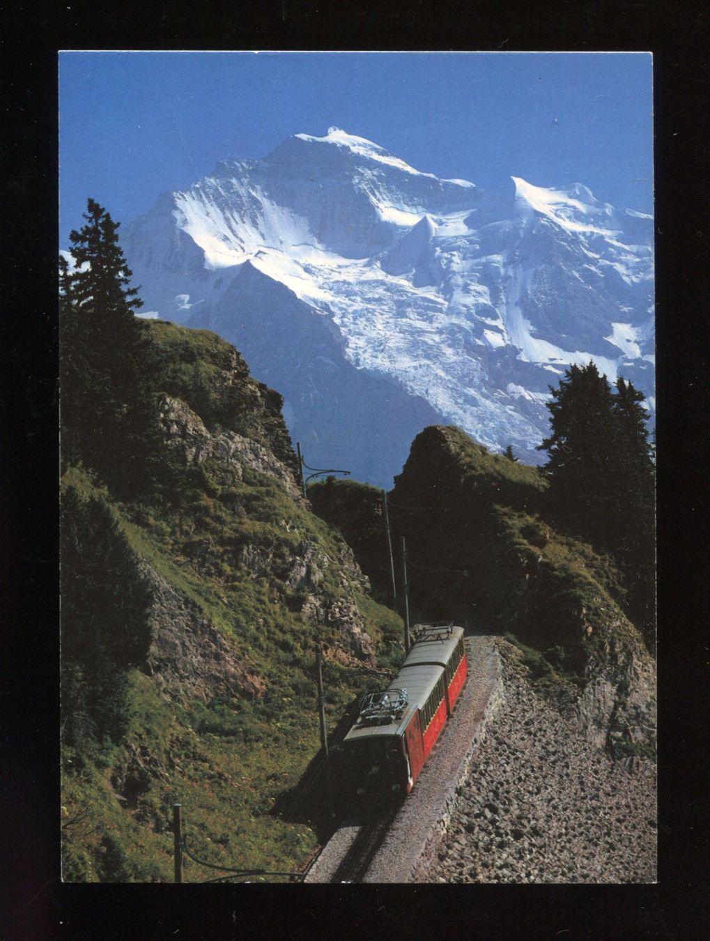 Cartoline postali: Schynigeplatte-Bahn, Jungfrau – Usato da Aarau venduto da Elmaar41
