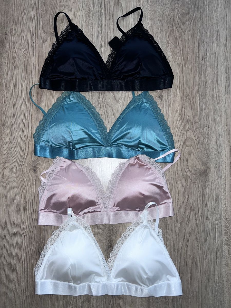 Altra biancheria intima: NEU Damen Triangel BHs Gr.L – Nuovo e nell'imballaggio originale da Füllinsdorf venduto da had_kv5k