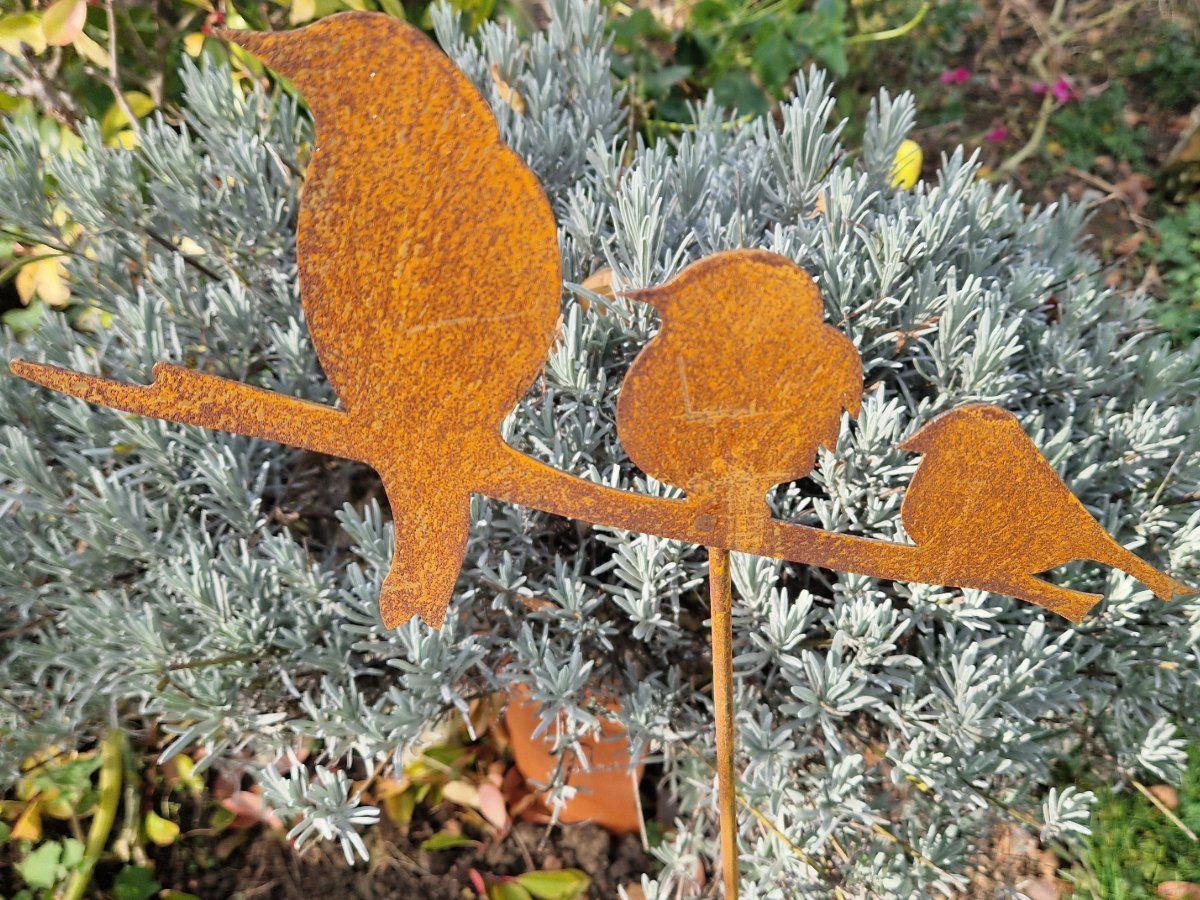 Tutte le decorazioni: Roststecker Vogeltrio 113cm – Nuovo e nell'imballaggio originale da Matzendorf venduto da Gartendeko-Shop
