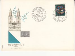 Sonderstempel S. 679 Regiophil Zürich 1968