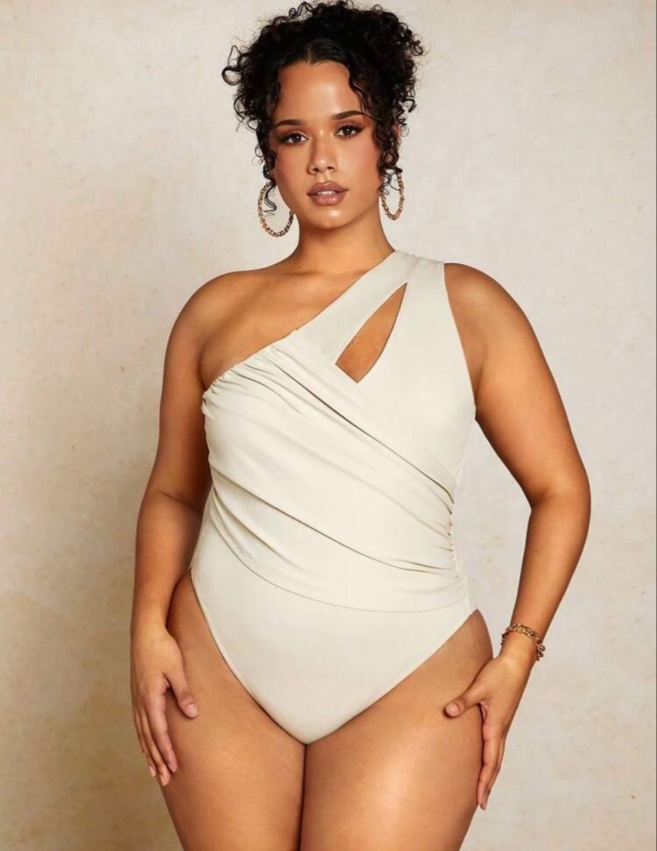 Tops: Schicker Body, One-Shoulder, Grösse 44, beige – Neu und originalverpackt aus Hüttwilen von pinti55 1