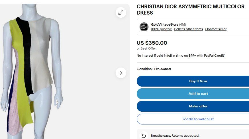 Dior Tuniche: Christian Dior  Tunika / tunique – Usato da Collonges venduto da Auganien 7