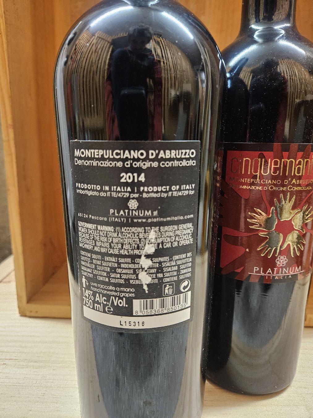 Vino: 2x Cinquemani 2014  – Nuovo e nell'imballaggio originale da Zofingen venduto da WouterSamwel 1