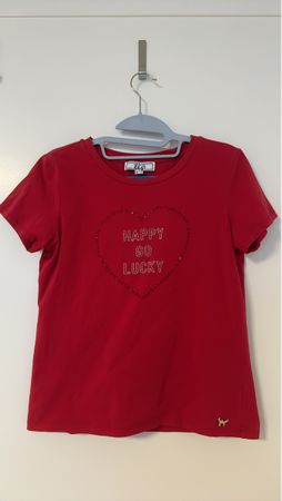 T-shirt red with heart size S