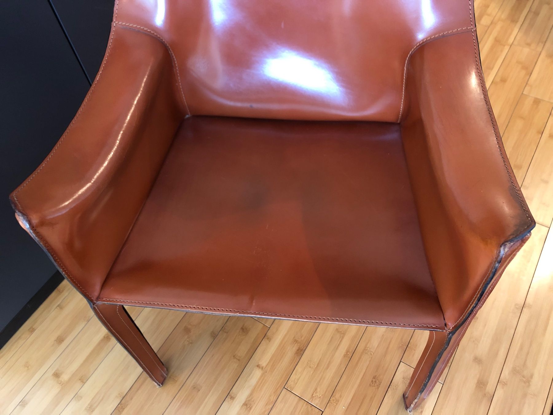 Cassina Sedie: Chaise Cassina Cab 413 Lederstuhl – Usato da Icogne venduto da cen_h97r
