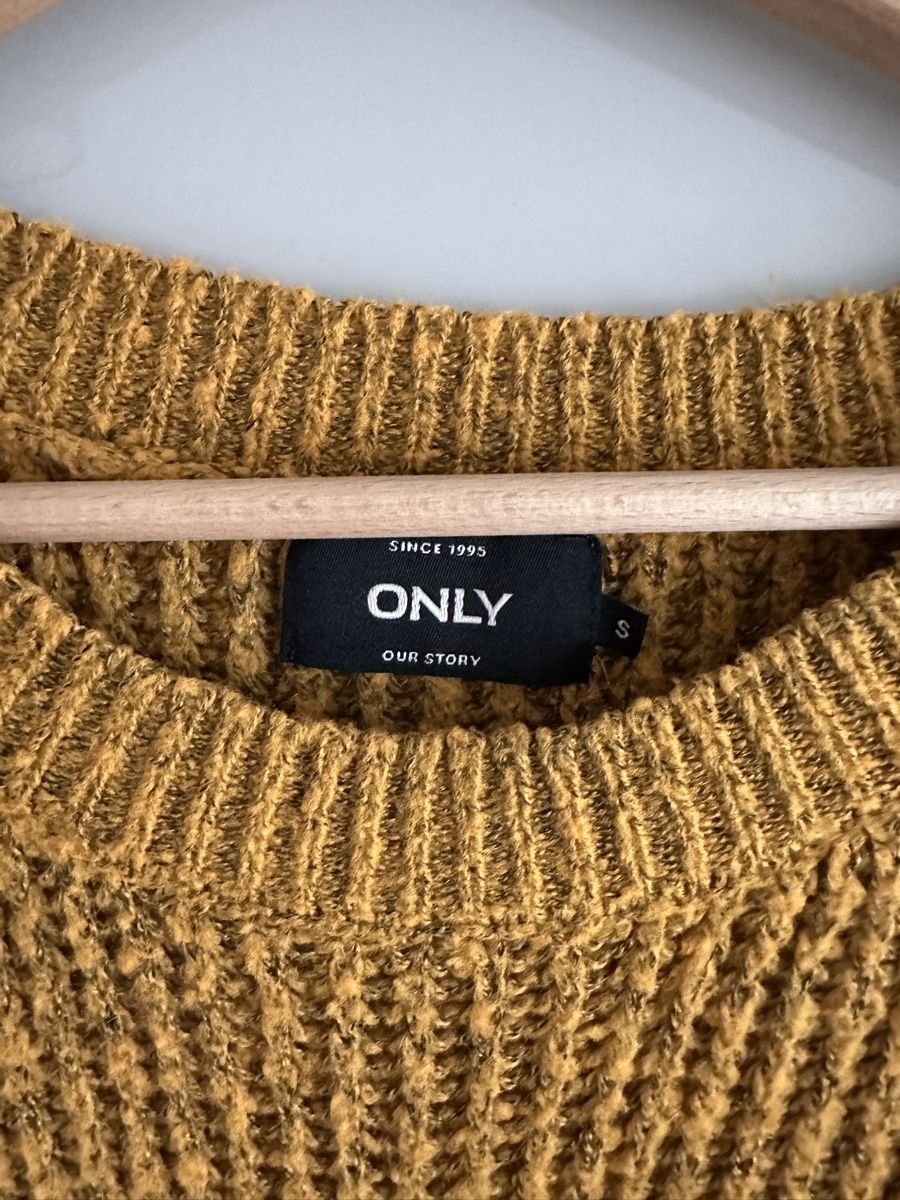 Only Maglioni & Felpe: Only Strickpullover, Gr. S Senffarben, Herbst/Winter 🍂 – Usato da Basel venduto da Meli-92 1