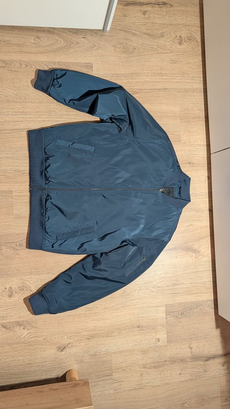 C&A Jacken: Bomber homme bleu métallic – Neu (gemäss Beschreibung) aus Vouvry von leb_xjd6
