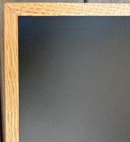 Büro-/Esstisch Platte 250x100cm -- Linoleum schwarz & Eiche
