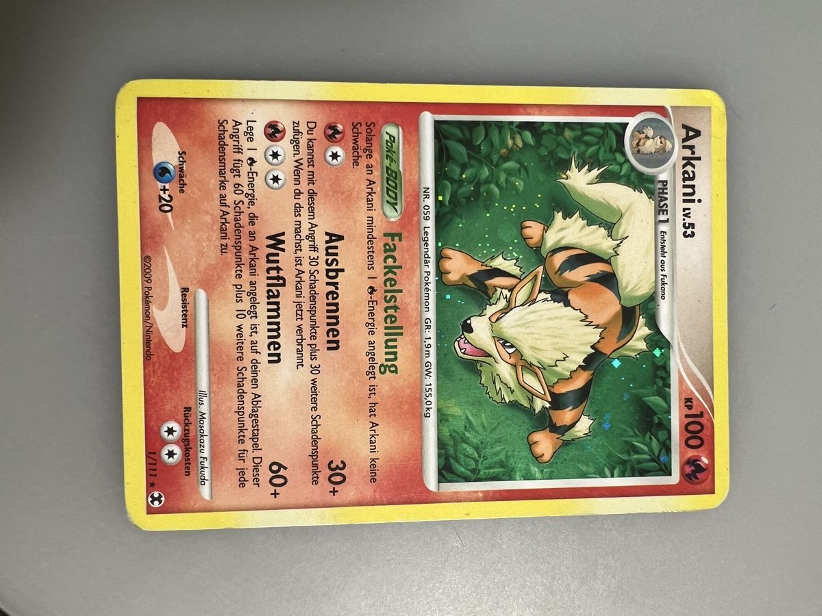 Pokémon Carte collezionabili: Arkani Holo  – Usato da Muttenz venduto da Michugee97