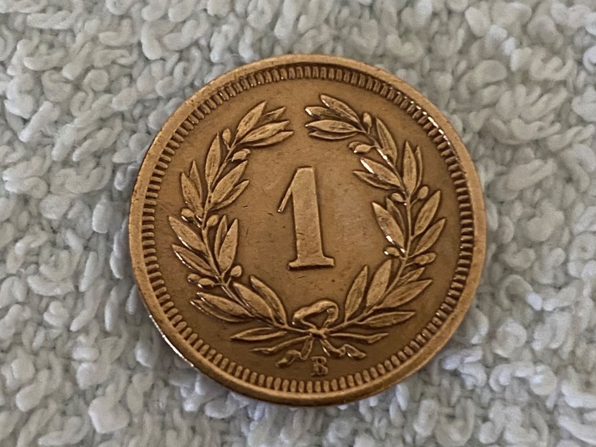 Tutti le monete: 1 centime/Rappen 1914 – Usato da Nyon venduto da Ilmi09 1