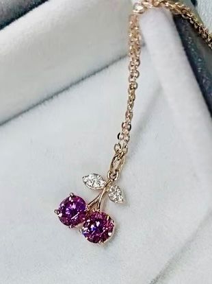 Catenine: Collier Cerise 🍒 moissanites – Nuovo e nell'imballaggio originale da St-Maurice venduto da Sandrinette123 2