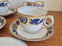 7 tasses et sous-tasses porcelaine BOOTHS England C27