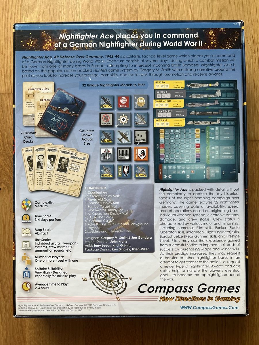 Giochi: Night fighter Ace - Compass games – Usato da Bern venduto da feder17 1