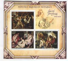 Block "Malerei. Jacob Jordaens". Madagaskar