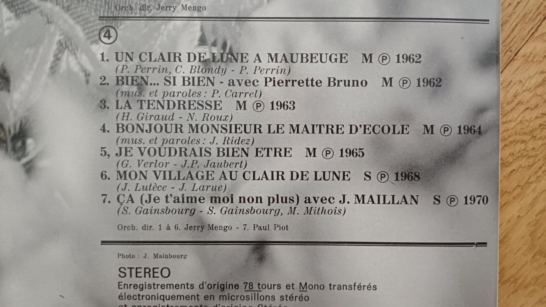 Vinyles: Lot de 4 LP de Bourvil – D'occasion à Genève par njia 6