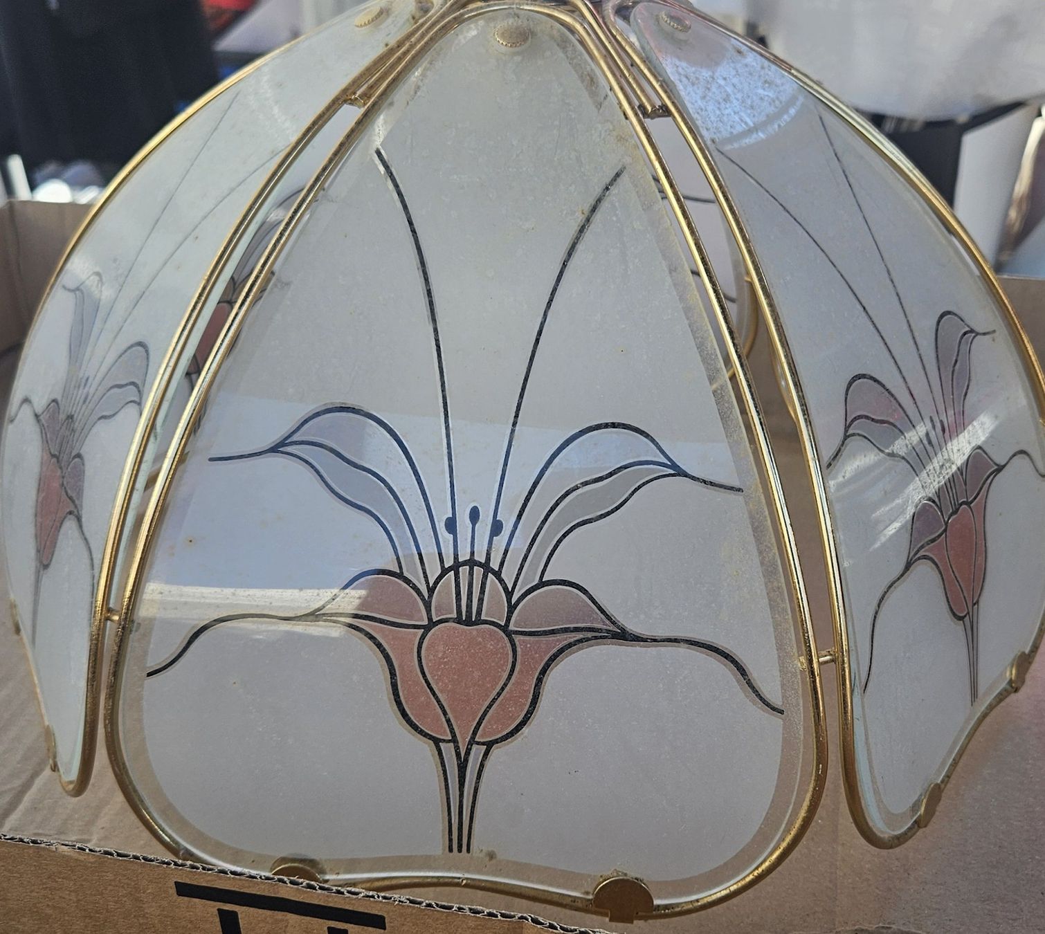 Lampade: Lampenschirm Glas floral Grösse M – Usato da Subingen venduto da BlueAngel25