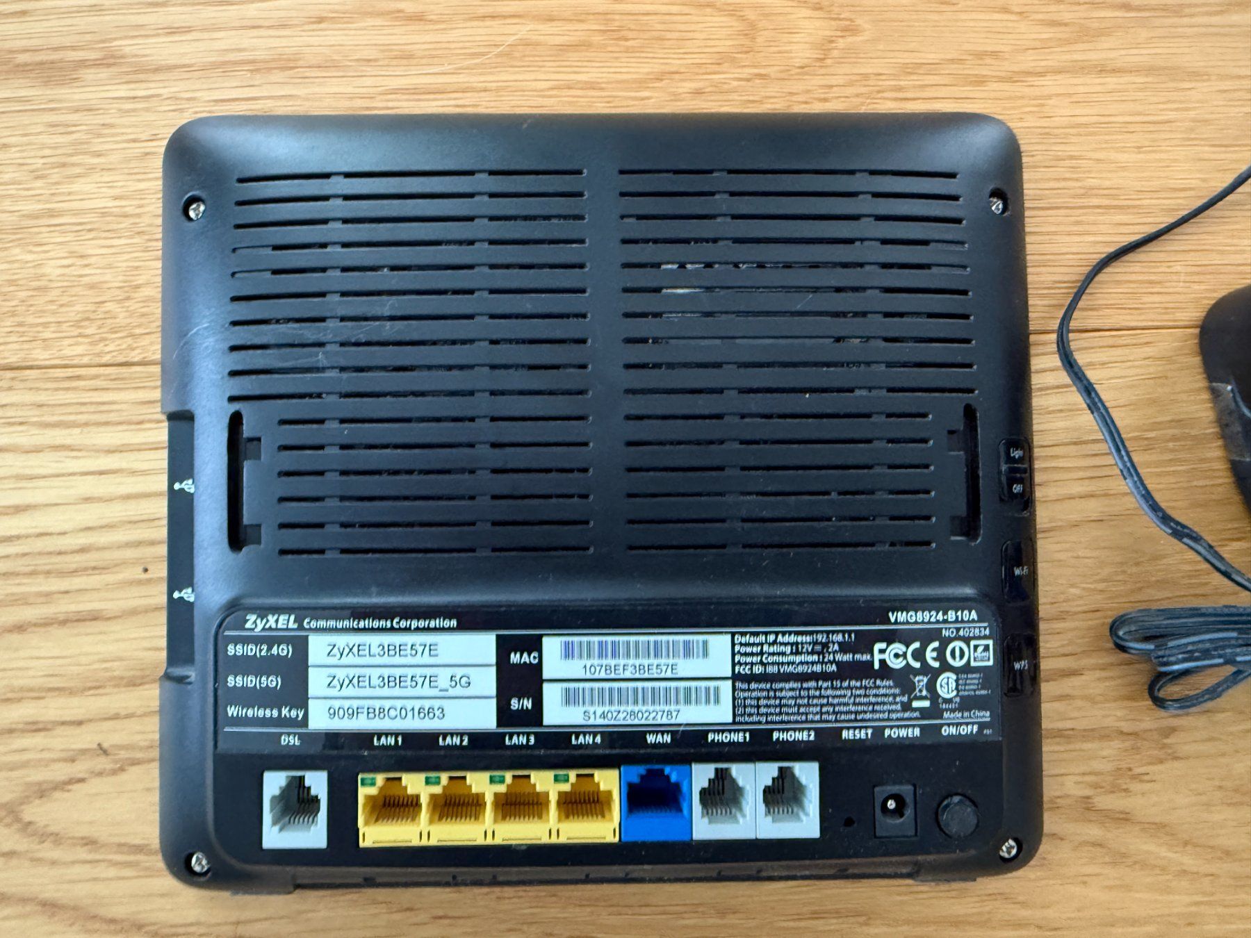 Zyxel Modem & Router: Zyxel VMG8924-B10A – Usato da Founex venduto da MaevaMatahi 1