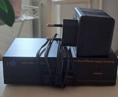 HQ Stereo Phono Vorverstärker / Pre Amp mit AUX & Netzteil