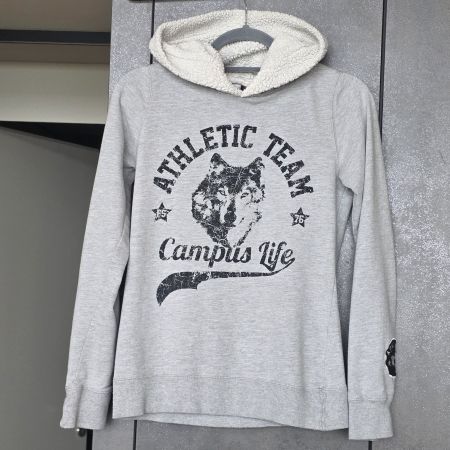 🐸 FISHBONE WOLF HOODIE KAPUZENPULLOVER TEDDY KAPUZE PULLI