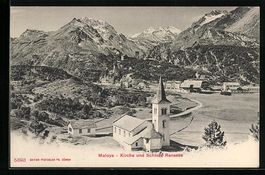 AK Maloja, Kirche u. Schloss Renesse
