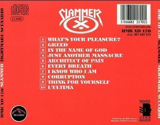 CD: Slammer - Nightmare... – Usato da St-Cergue venduto da VeganWarrior 1