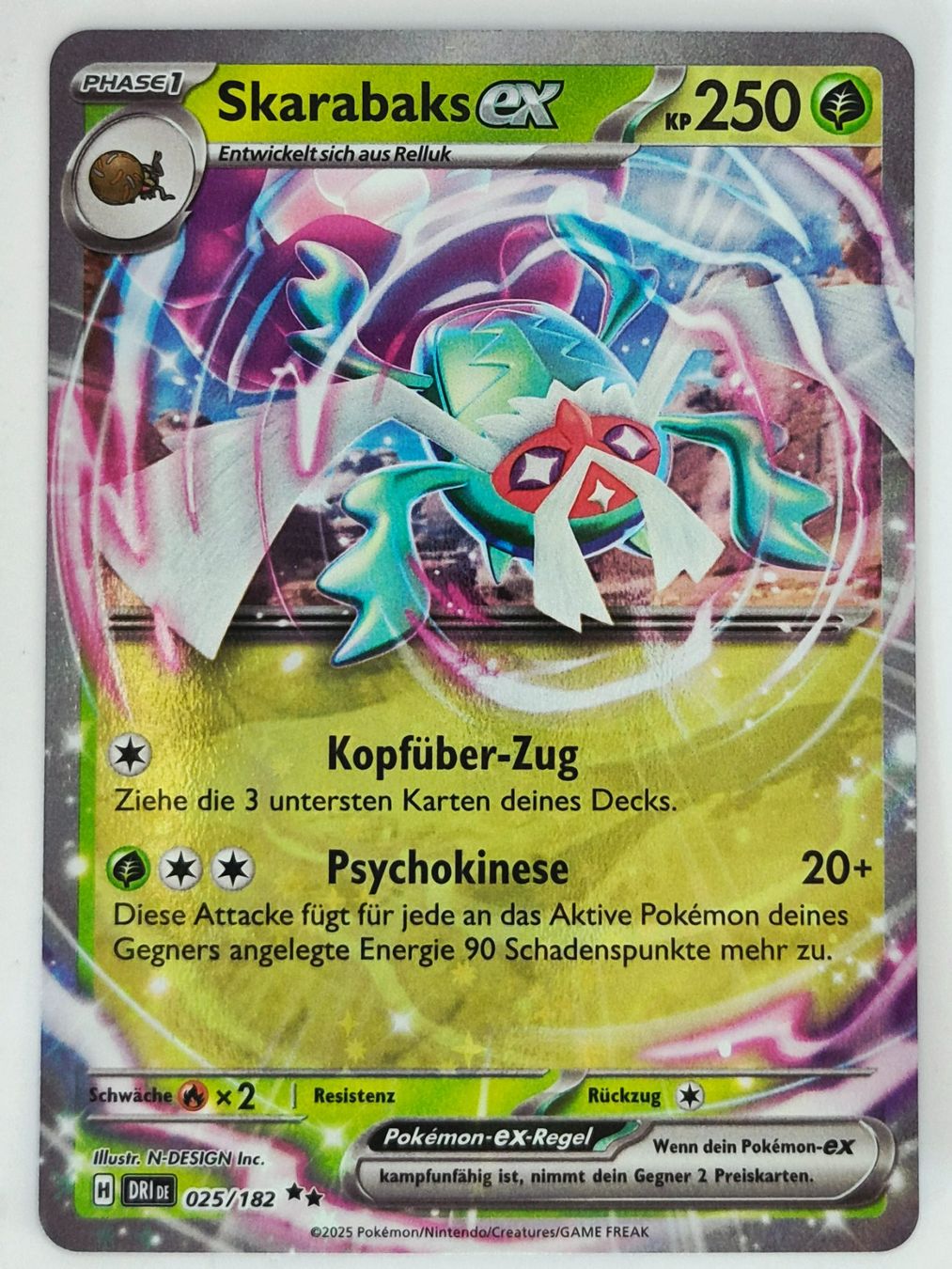 Pokémon Cartes à collectionner: Skarabaks EX / Rabsca EX / Ewige Rivalen / DRI 025 – Neuf (Voir description) à Arni AG par PokemonCardsStore