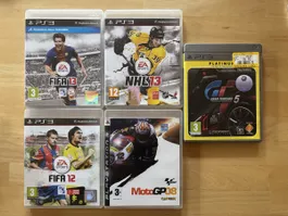 PS3 Games / Sportbundle Fifa, MotoGP, NHL, Gran Turismo