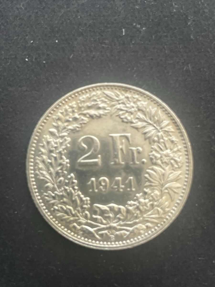 Tutti le monete: 2.- Silber CH Jahr 1941 – Usato da Meierskappel venduto da Hala03