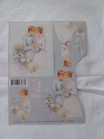 3D Bastelbogen für Karten Hochzeit, Brautpaar