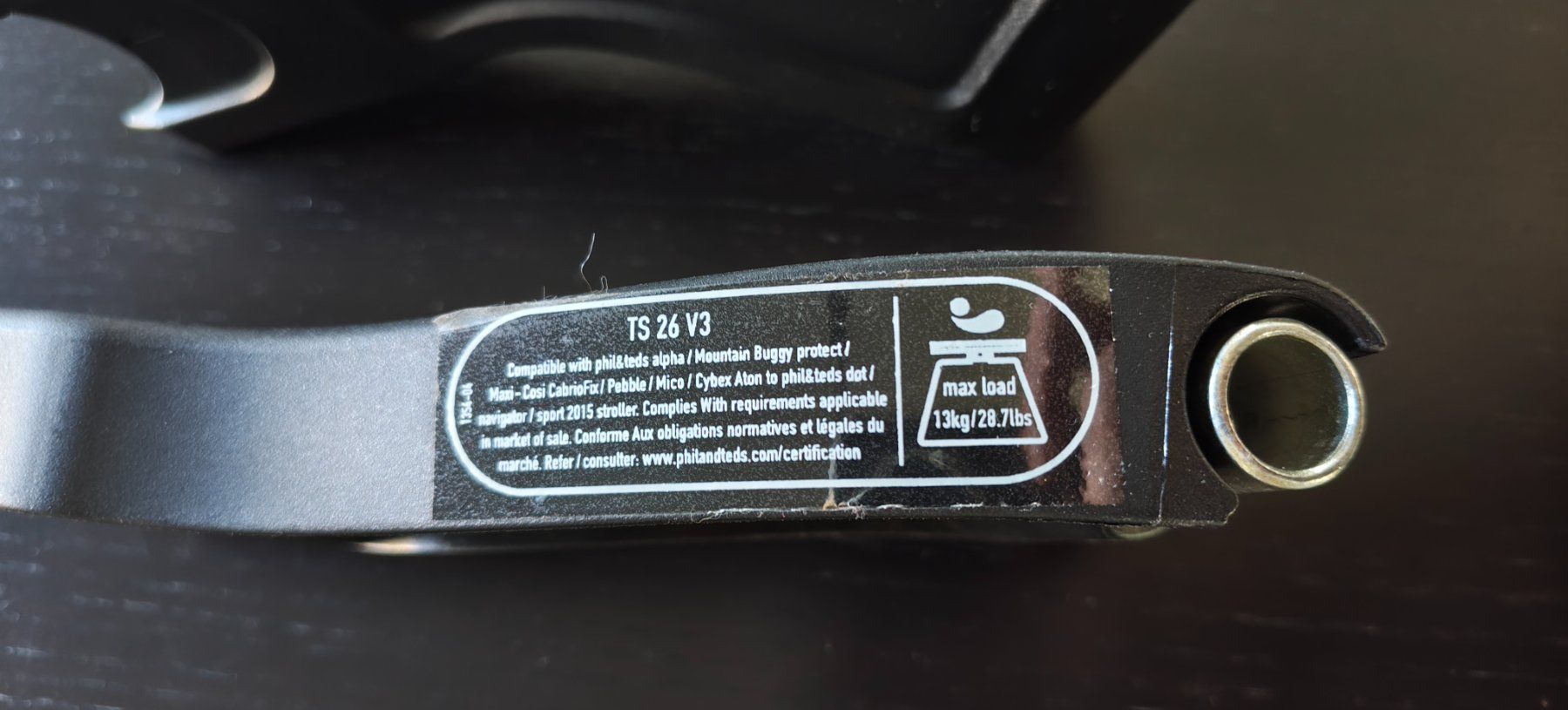 Phil & Teds Carrozzine: Phil&Teds Autositz Adapter - TS26 V3 (2015) – Usato da Biberist venduto da Slick 4