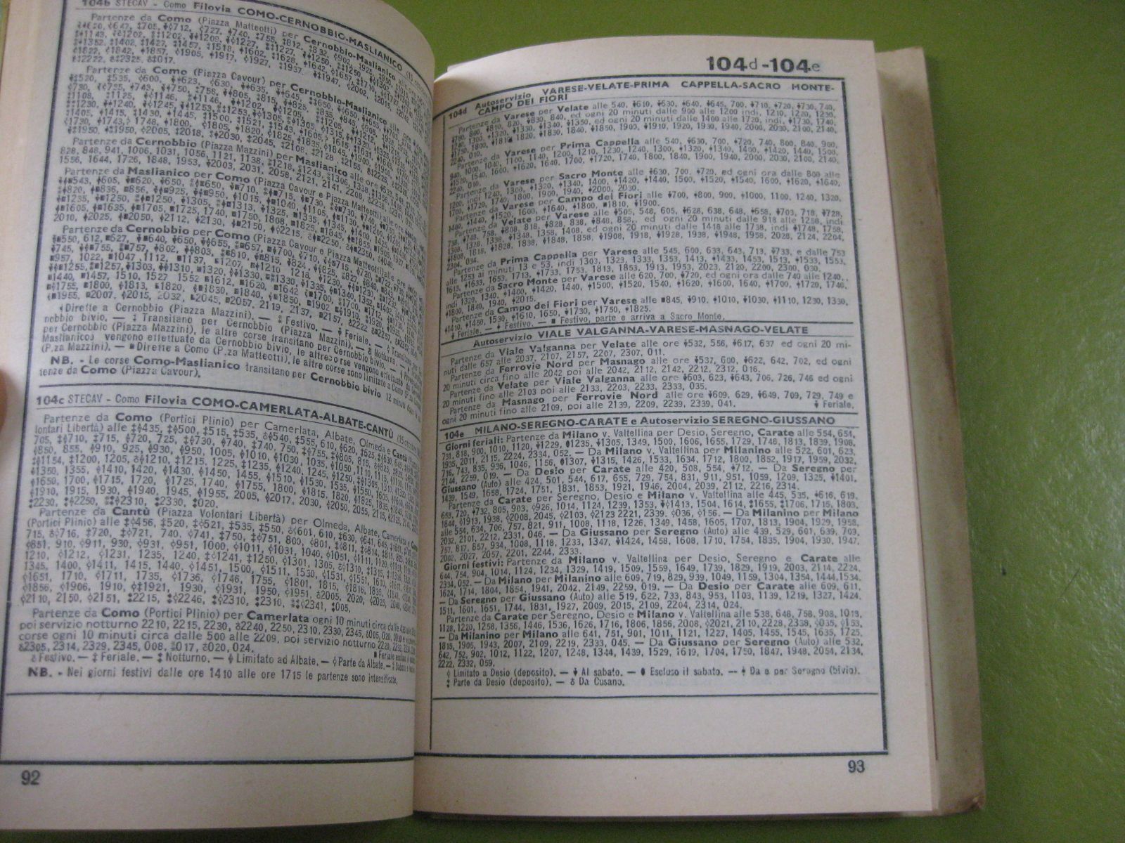 Libri: Orario Pozzo Lombardia 1963 – Usato da Malters venduto da Marosko 1