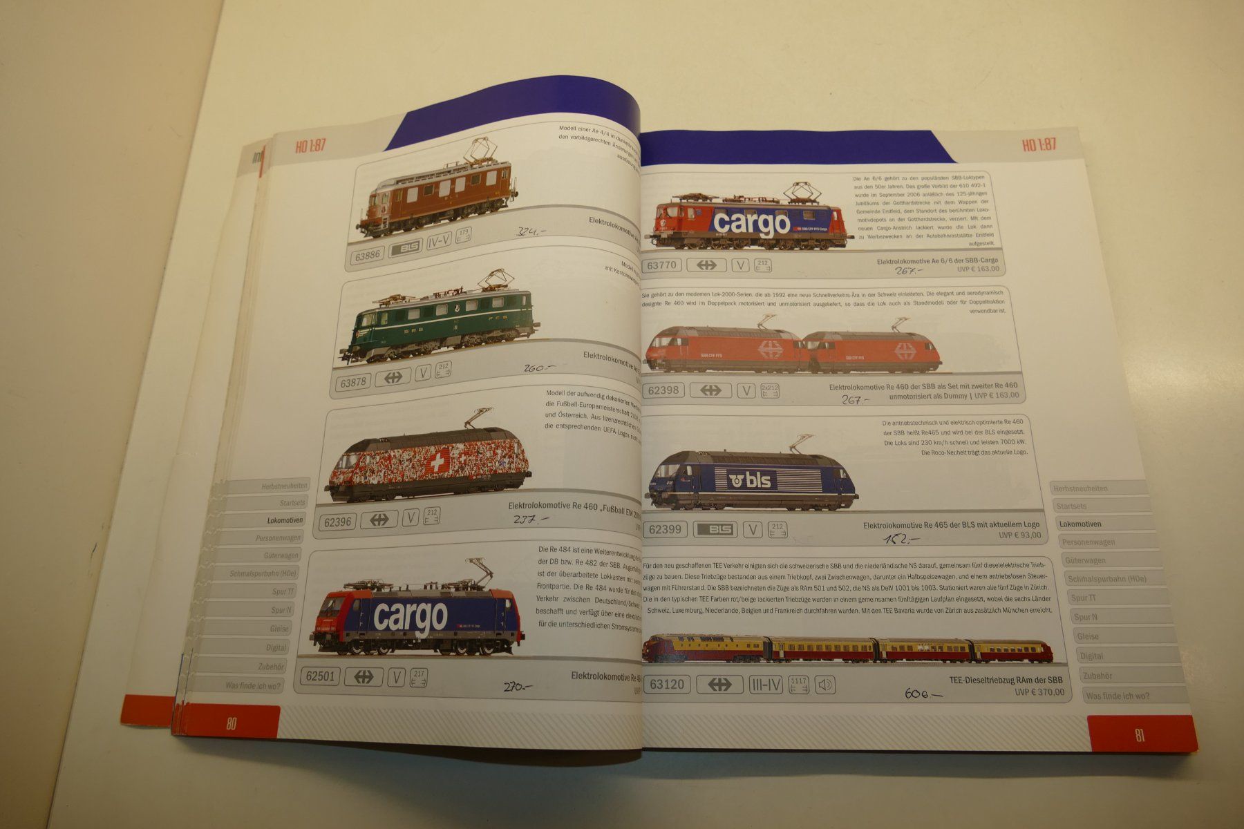 Roco Modellini di ferrovie: Roco H0-H0e-N: Katalog 2008/2009 – Usato da Niederhasli venduto da Flash32 2