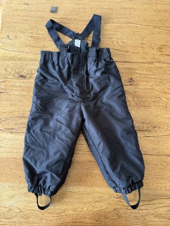 H&M Schneehose, Skihose, Winterhose, Gr. 92, Schwarz