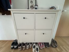 Schuhschrank von IKEA - weiss, mit vier Kippfächern