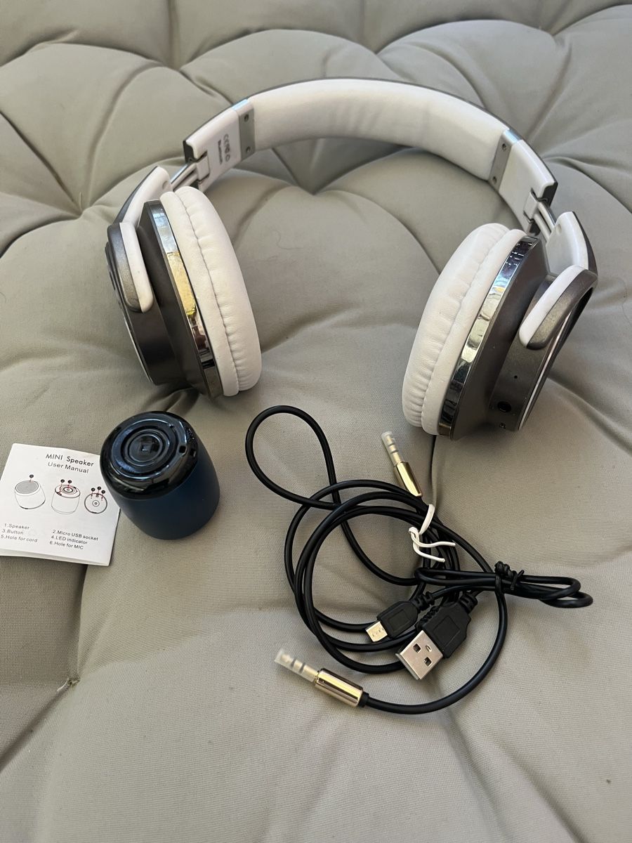 Kopfhörer: Stylische Bluetooth Kopfhörer mit mini Lautsprecher – Neu (gemäss Beschreibung) aus Uster von Corina0111114 1